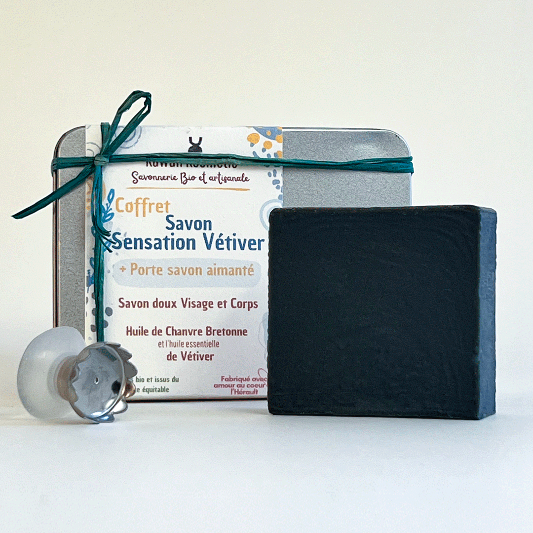Visualisation du coffret savon Sensation vétiver
