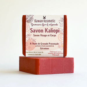 Savon artisanal Kaliopi, Grenade et géranium